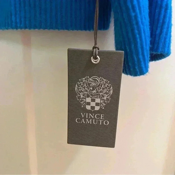 Vince Camuto Cozy Dolman Sleeve Sweater in Metro Blue size medium new - Picture 3 of 12